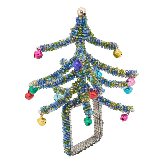 Beaded Christmas Tree Napkin Ring