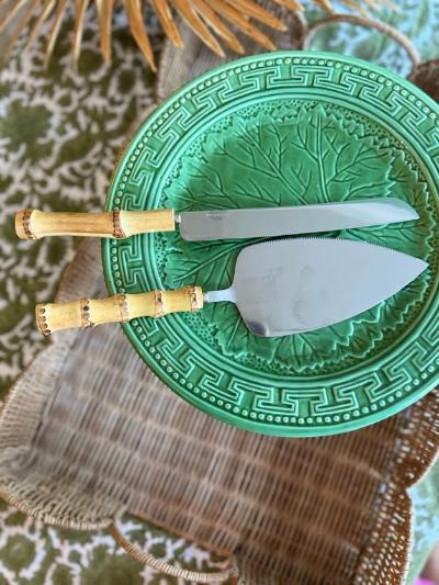 Bamboo Cake Server